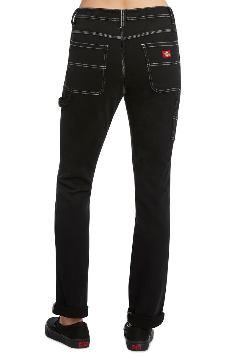 Dickies Roll Hem Slim Carpenter Jeans, Alternate, color,