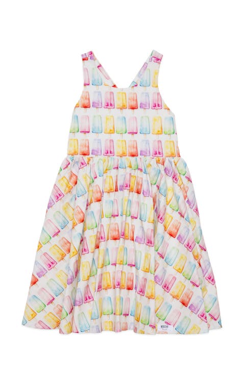 Girls Cross Back Woven Dress (Toddler, Little Kid & Big Kid)