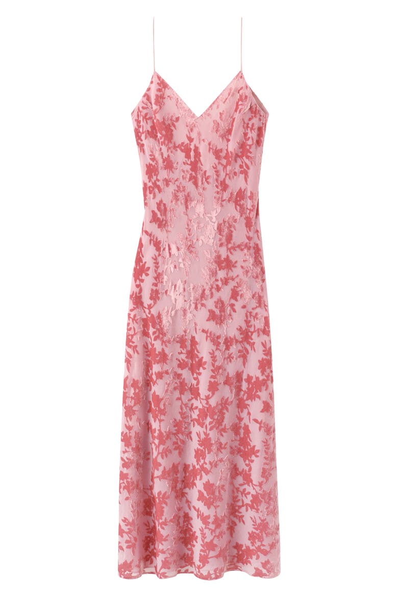 Devor Floral Burnout Sleeveless Maxi Dress, Main, color, PASTEL PINK