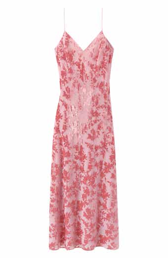 Devor Floral Burnout Sleeveless Maxi Dress