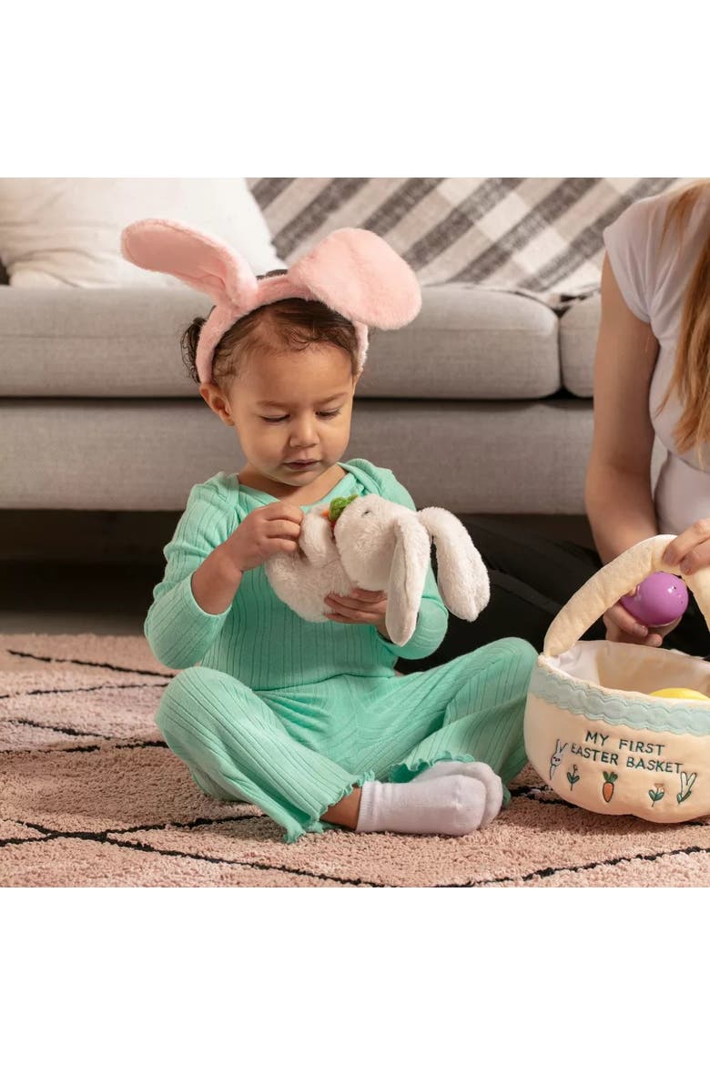 Easter Plush Baby Playset with Basket and Bunny, Alternate, color, Multicolor