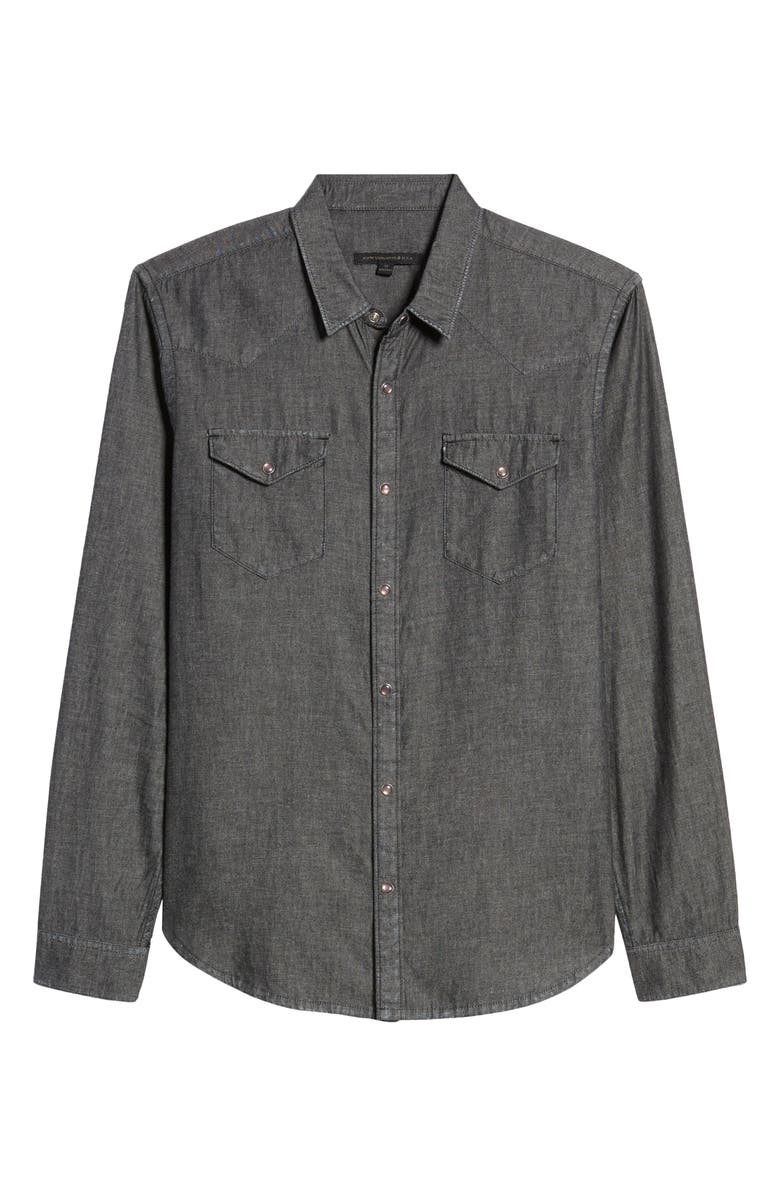 John Varvatos Star USA Clint Snap-Up Western Shirt, Alternate, color,