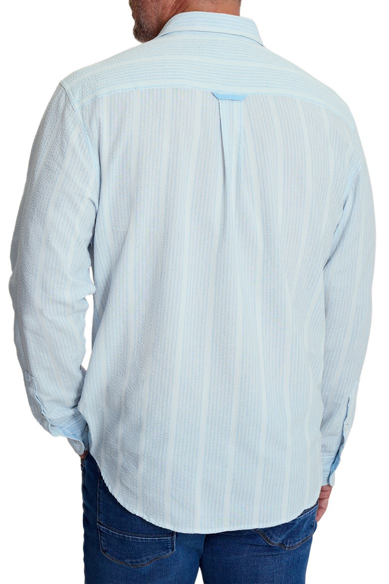 Nova Wave Button-Up Shirt, Alternate, color, MALACHITE HEATHER
