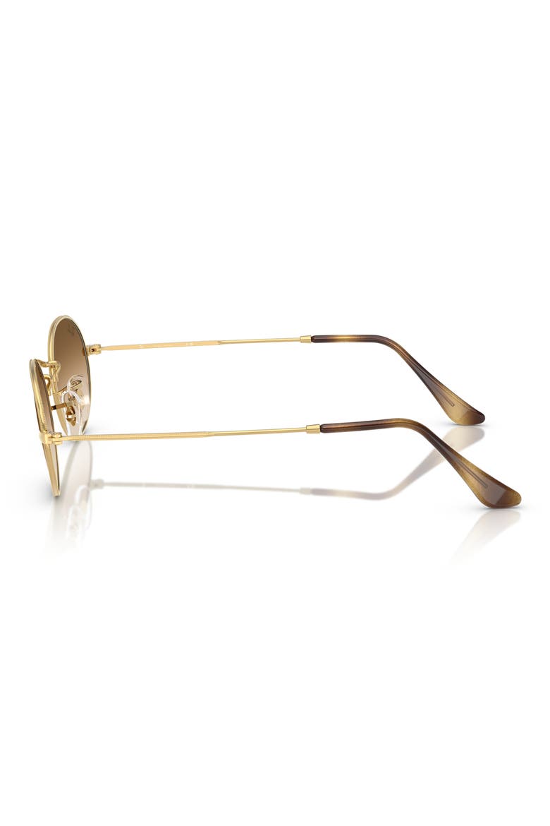 54mm Gradient Round Sunglasses, Alternate, color, GOLD FLASH