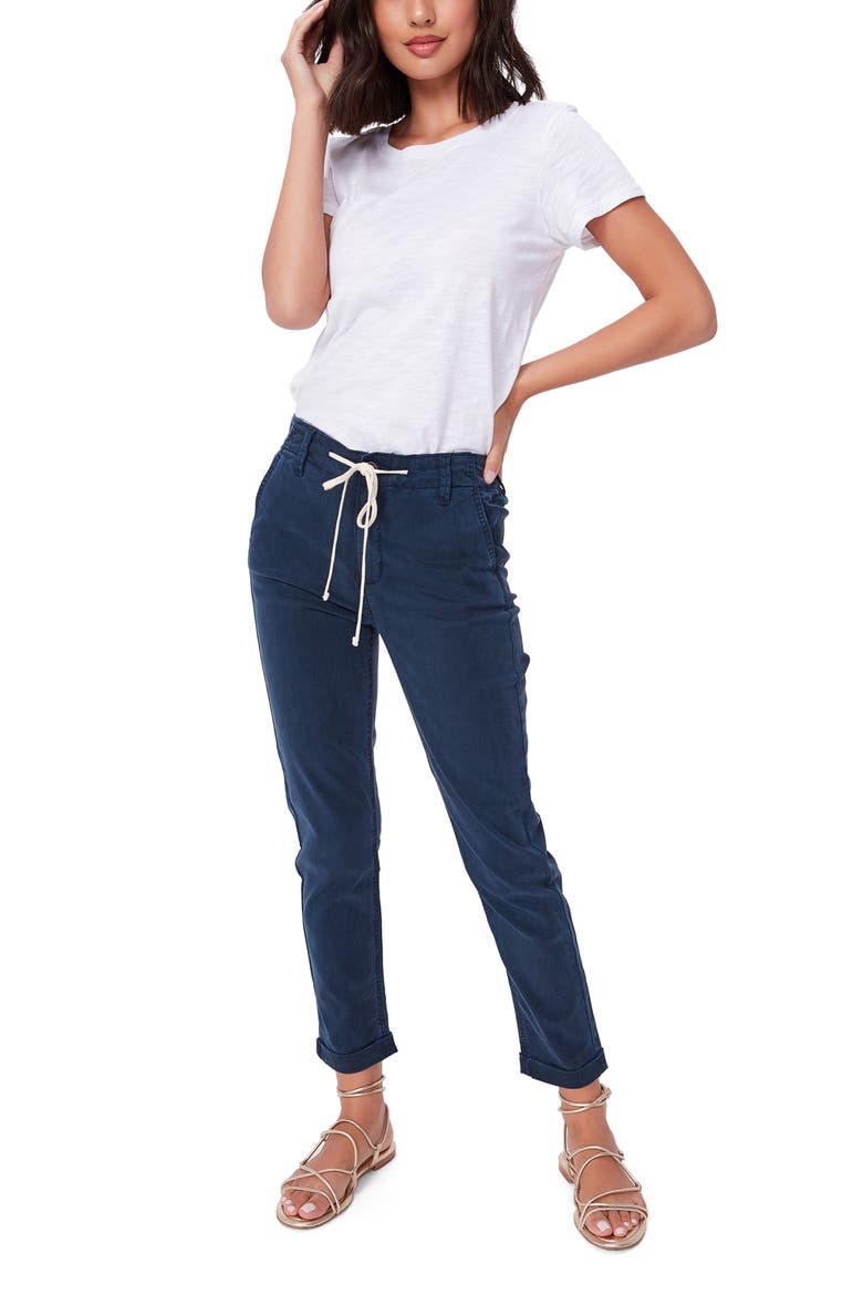 Christy Drawstring Waist Pants, Alternate, color, FRENCHWATR