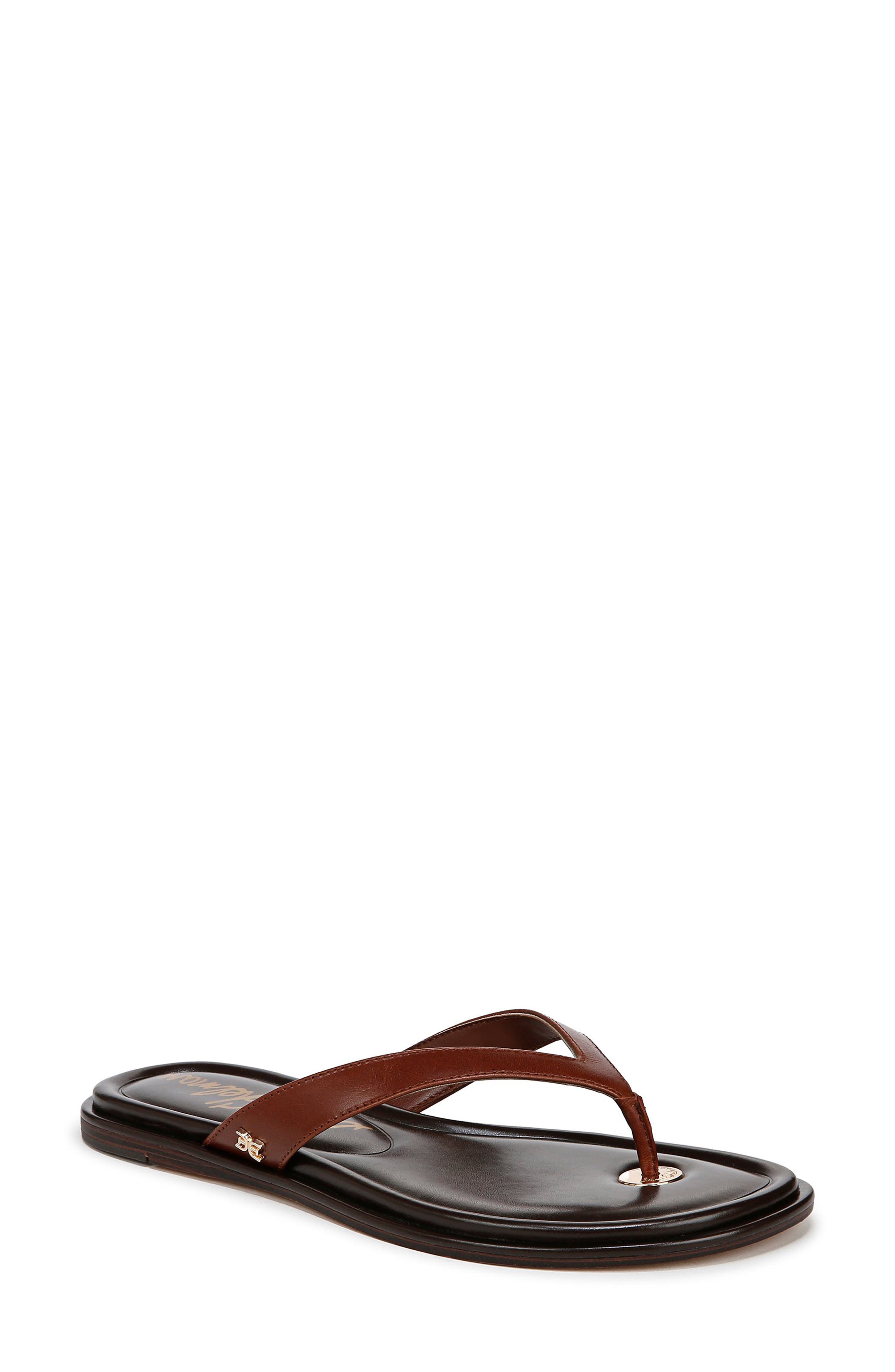 Sam Edelman Remi Flip Flop, Main, color, Burnt Brandy