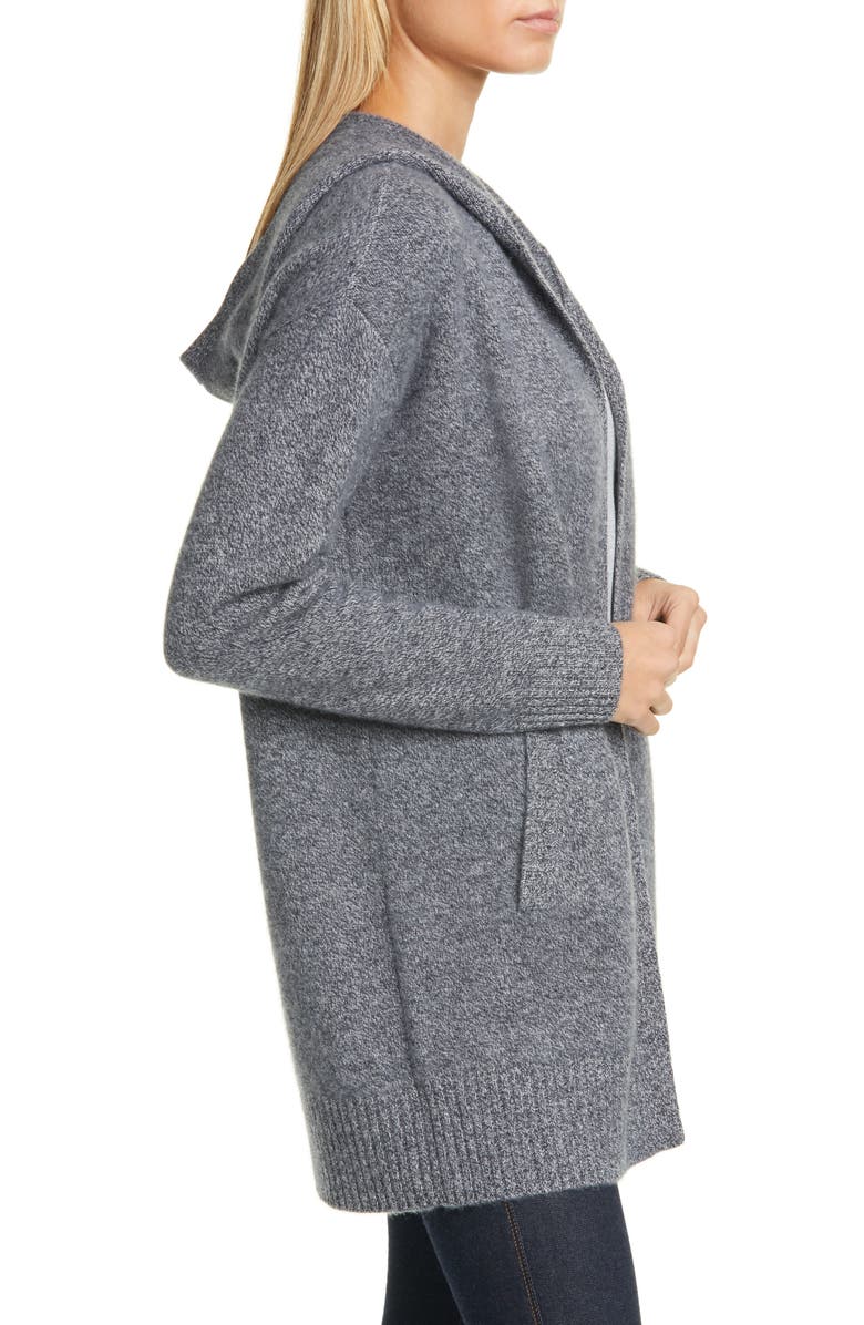 Nordstrom Signature Hooded Boiled Cashmere Cardigan, Alternate, color, 