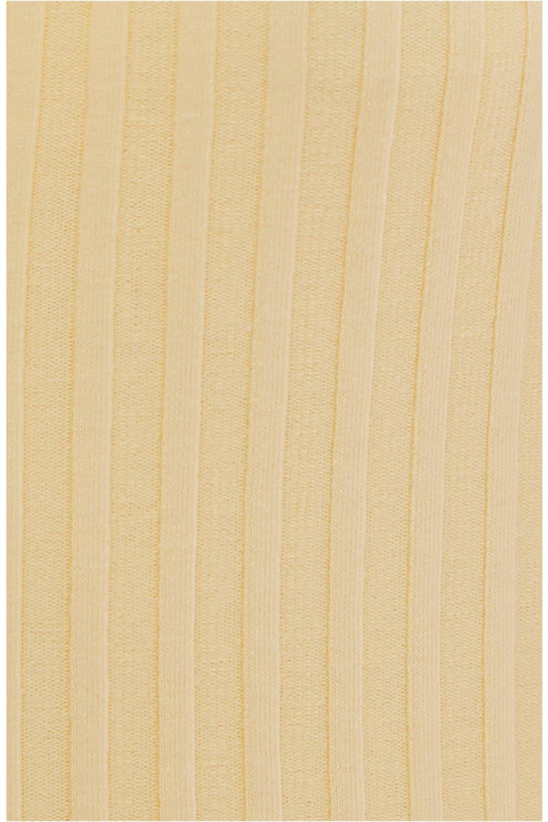 Tilly Rib Button-Up Top, Alternate, color, MELLOW YELLOW