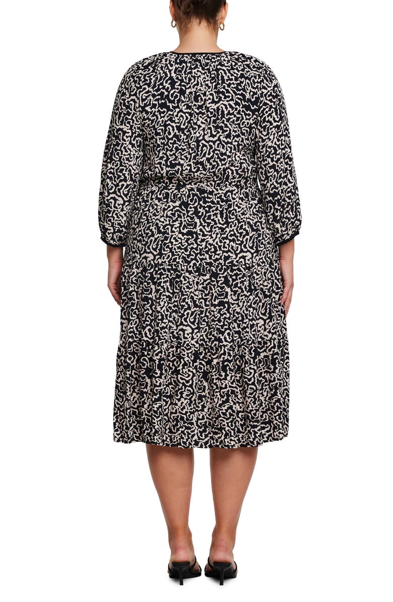 Estelle Sparrow Print Midi Dress, Alternate, color, 