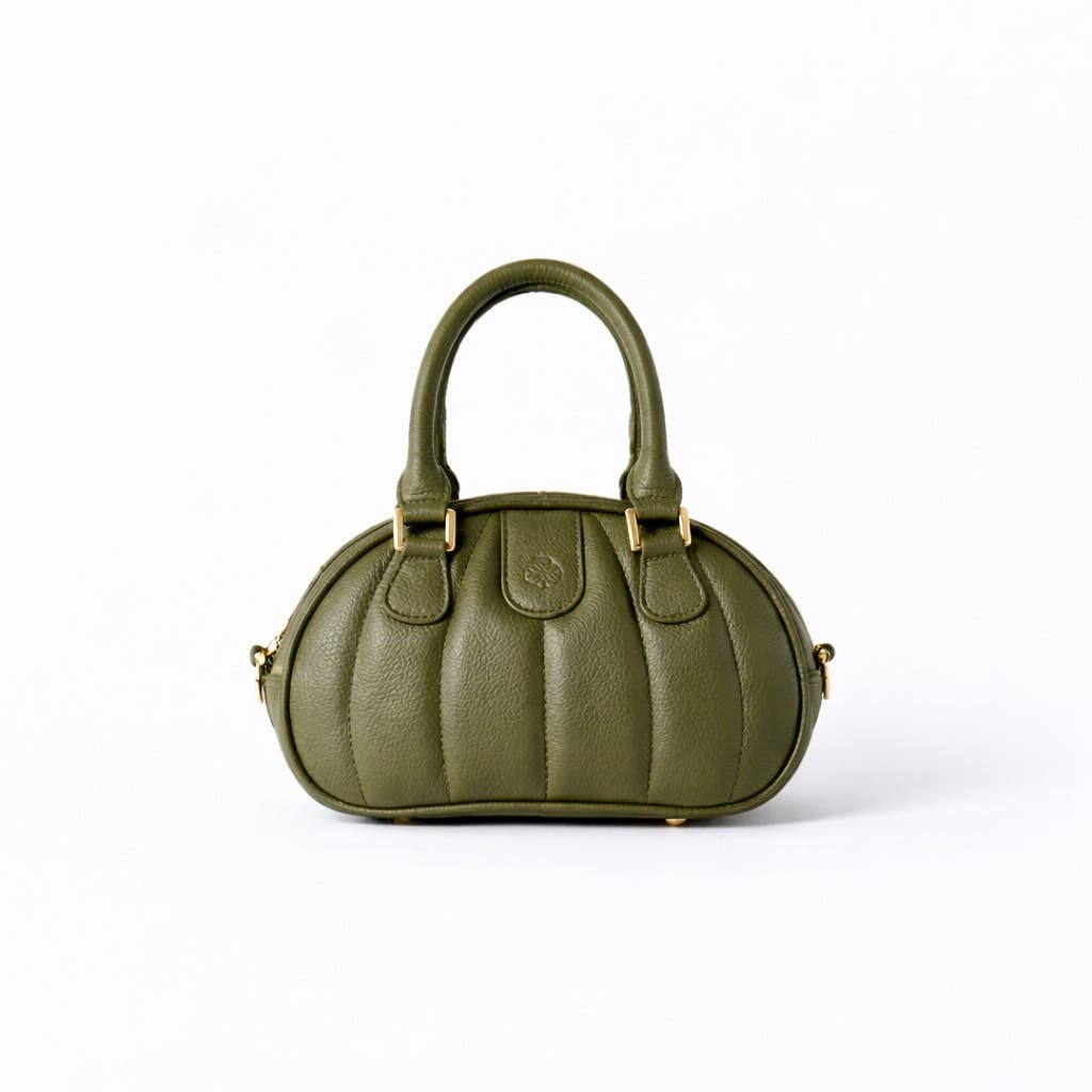 ROSZUAR Ameline Sculptural Handbag, Alternate, color, Olive