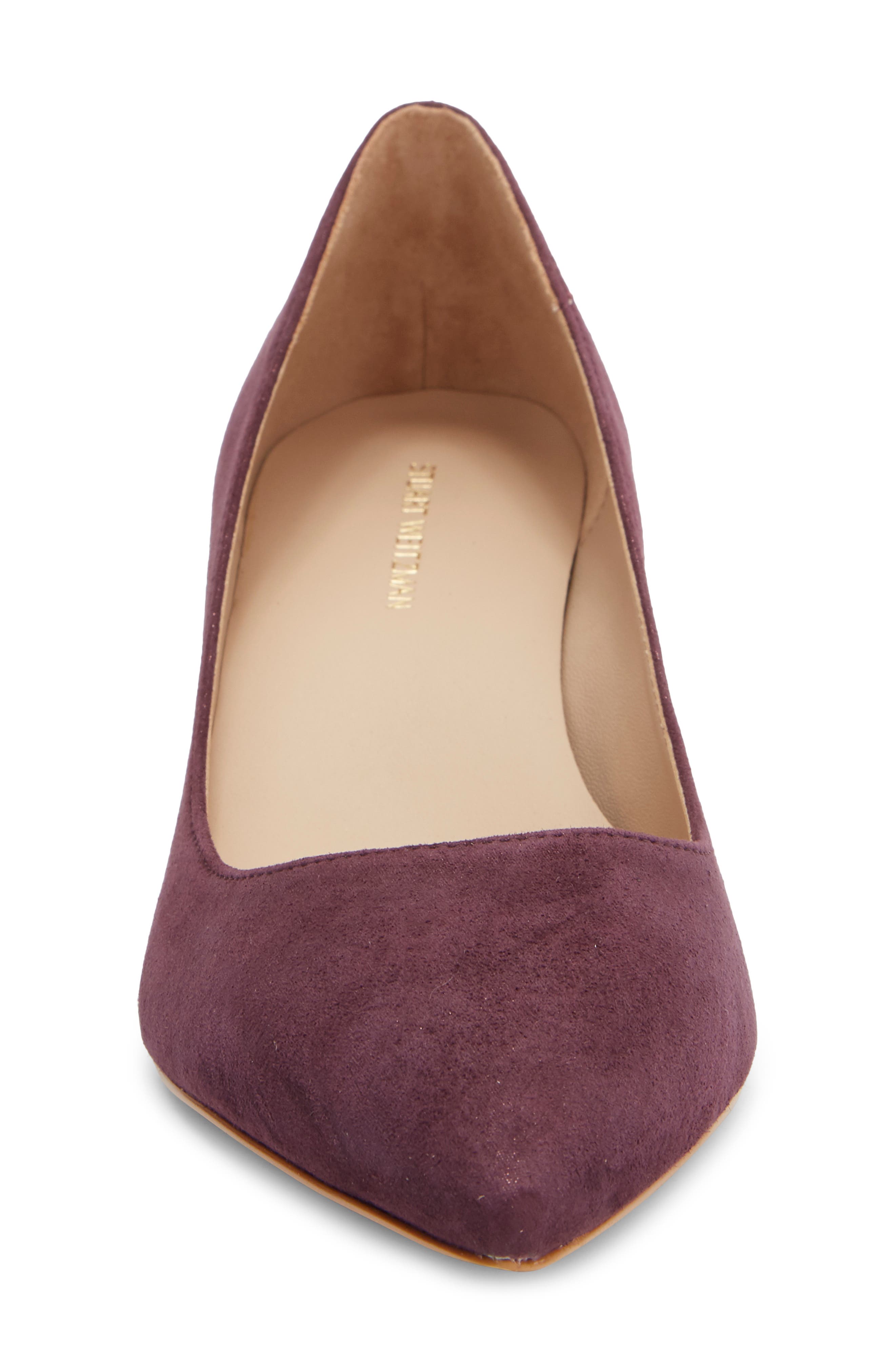 Stuart Weitzman Dancer Pointed Toe Pump, Alternate, color, Bordeaux