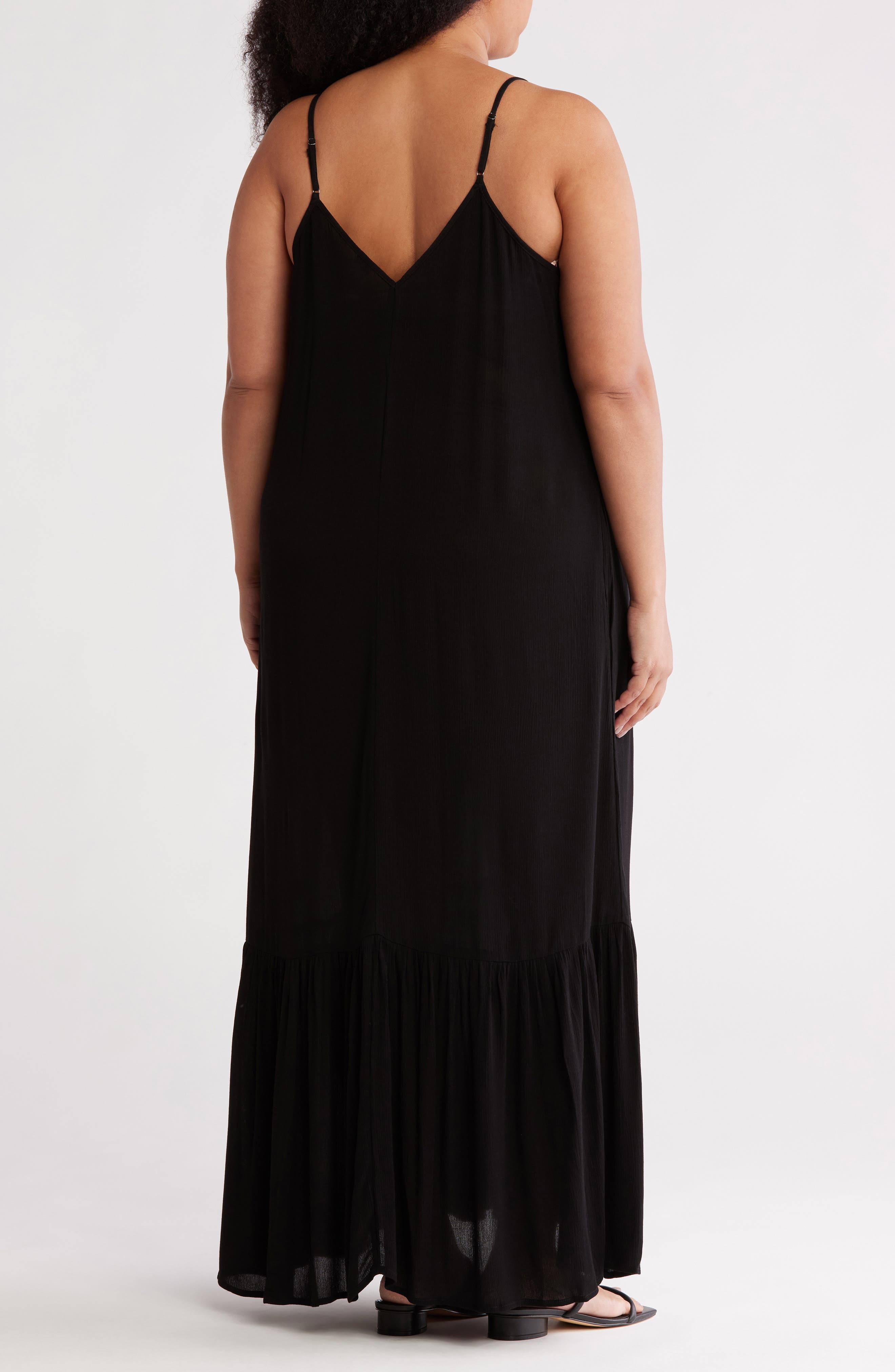 Ruffle Hem Gauze Maxi Slipdress - image 2