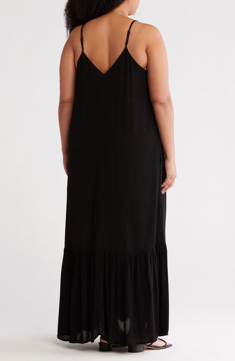 Melrose and Market Ruffle Hem Gauze Maxi Slipdress, Alternate, color, 