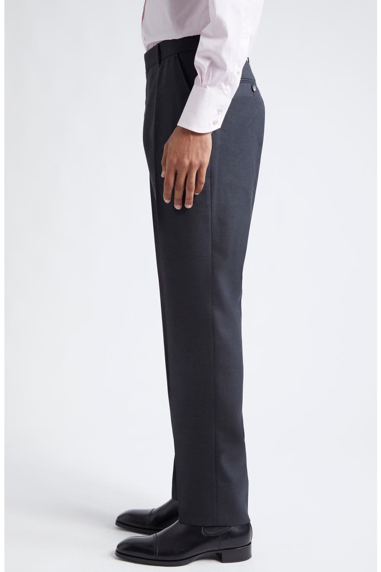 Shelton Mohair, Wool & Silk Trousers, Alternate, color, GREY MELANGE