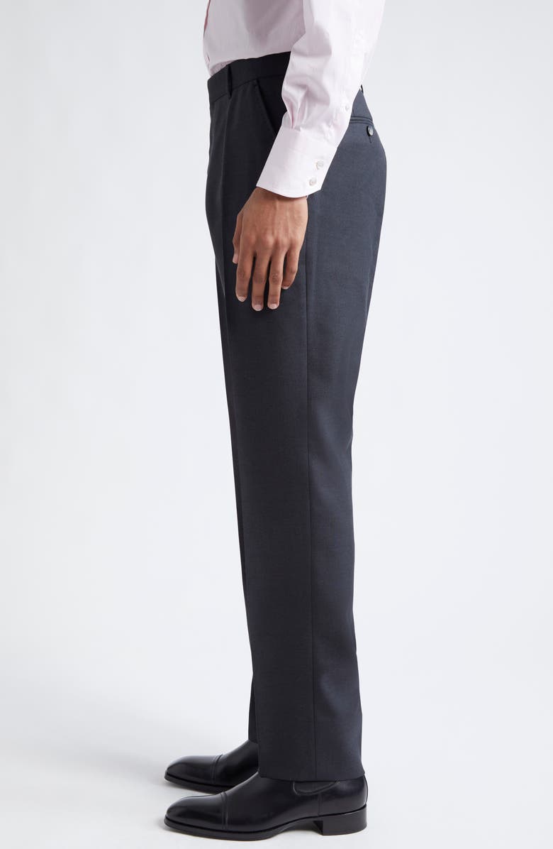 TOM FORD Shelton Mohair, Wool & Silk Trousers, Alternate, color, Grey Melange