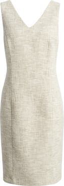 Anne Klein Metallic Tweed Sleeveless Dress
