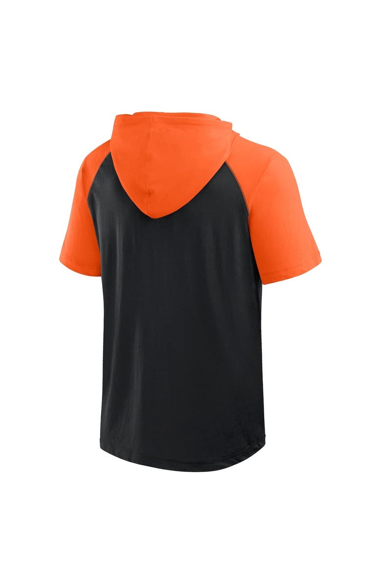 PROFILE Men's Profile Black Baltimore Orioles Big & Tall Short Sleeve Pullover Hoodie, Alternate, color, 