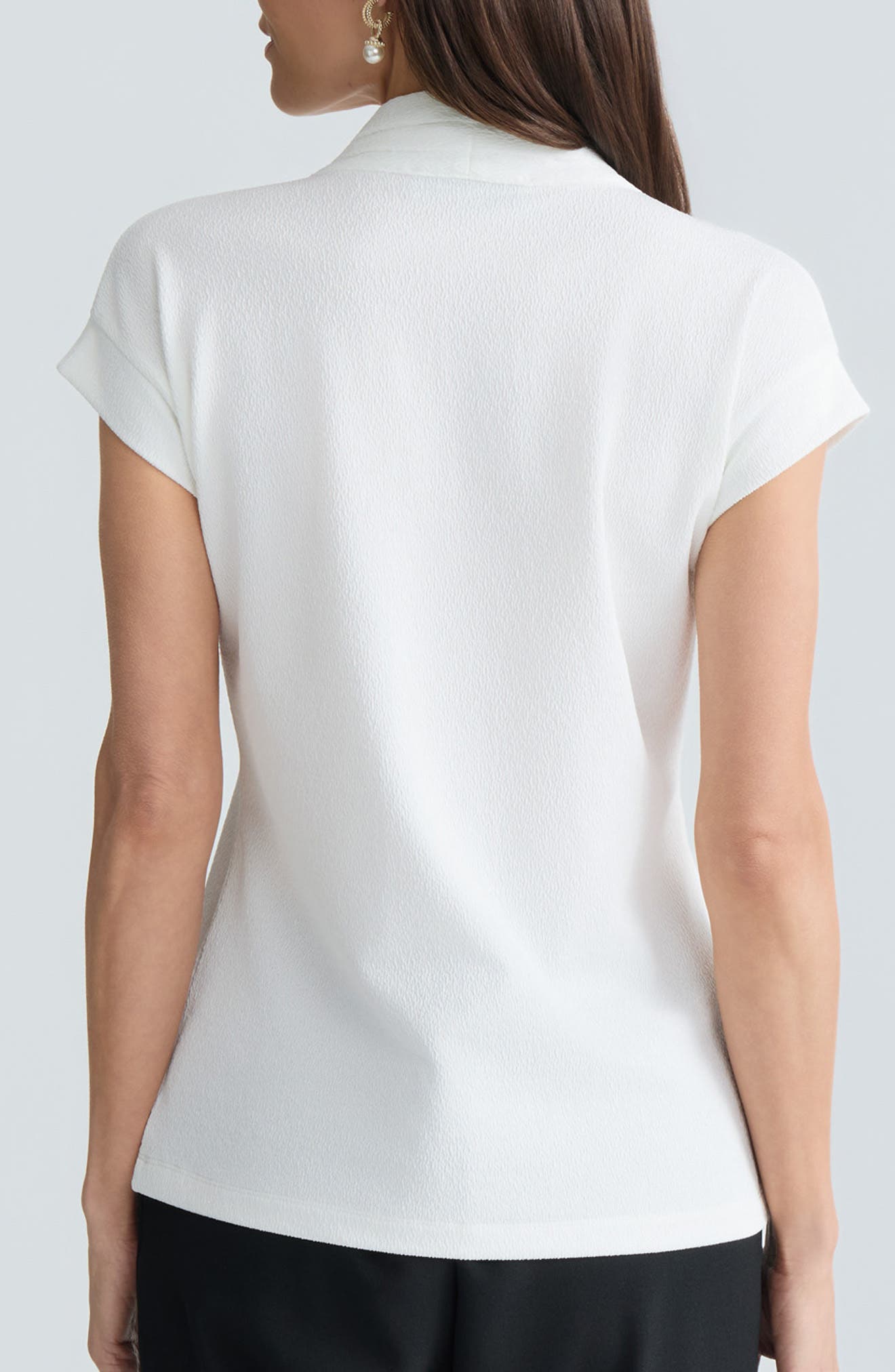 Textured Funnel Neck Knit Top - image 2