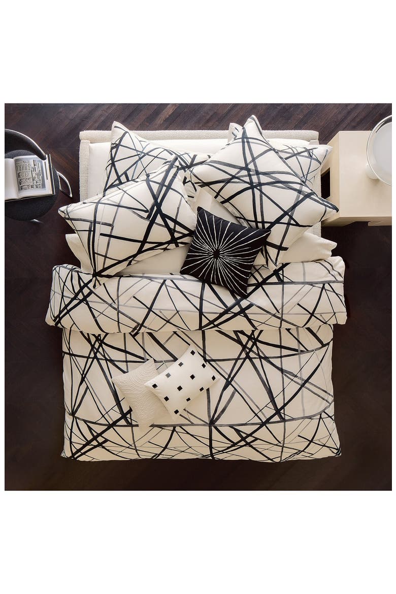 'Paragon' Duvet Cover, Alternate, color, EBONY