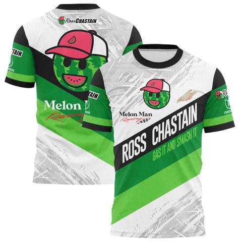 Men's Trackhouse Racing Team Collection White Ross Chastain Melon Man Gas It or Smash It Sublimated T-Shirt