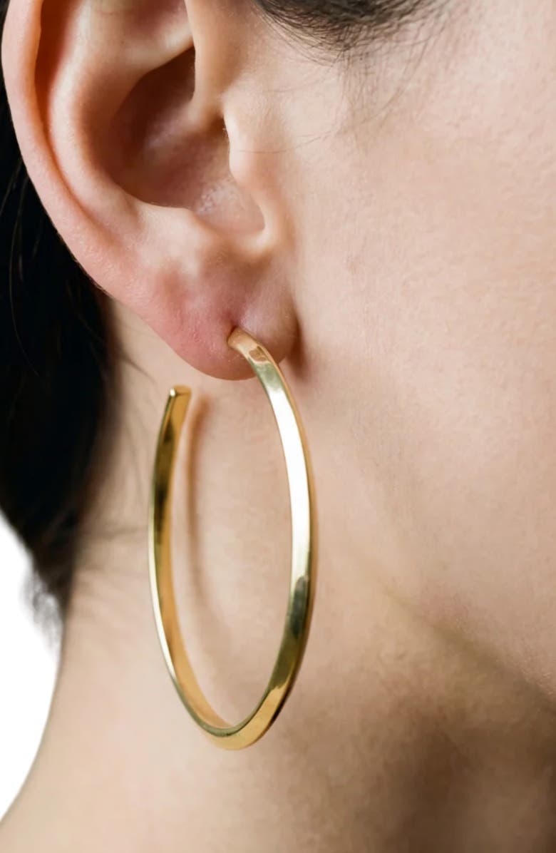 The M Jewelers The Essential Large Hoop Earrings, Alternate, color, Gold