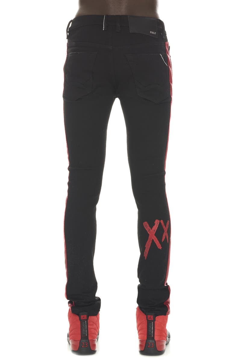 Cult of Individuality Punk Super Skinny Jeans, Alternate, color, Black
