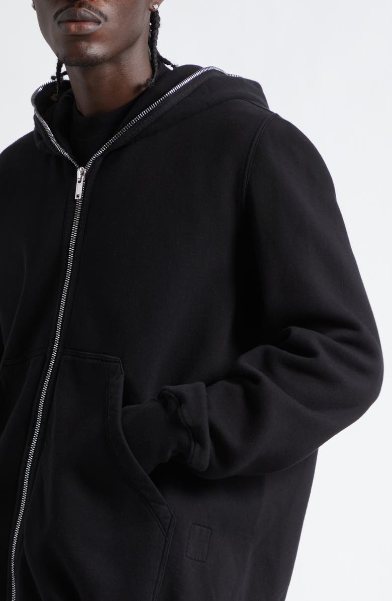 Rick Owens DRKSHDW Jumbo Gimp Hoodie, Alternate, color, Black