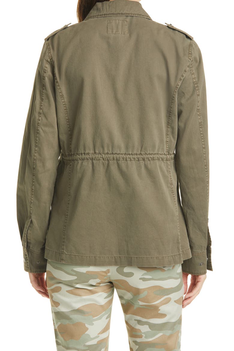Miller Cotton Military Jacket, Alternate, color, MILITARY