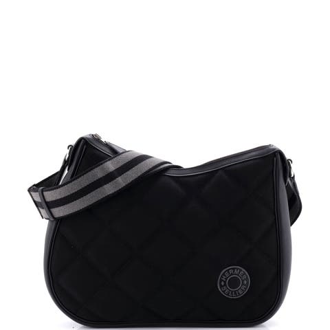 Horseback Shoulder Bag Woolycot Canvas and Leather