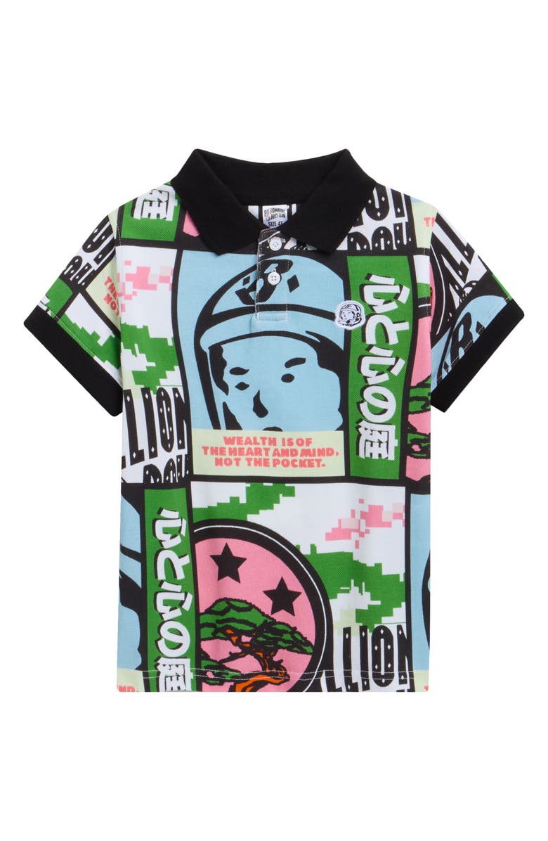 Billionaire Boys Club Kids' Cotton Polo, Main, color, White