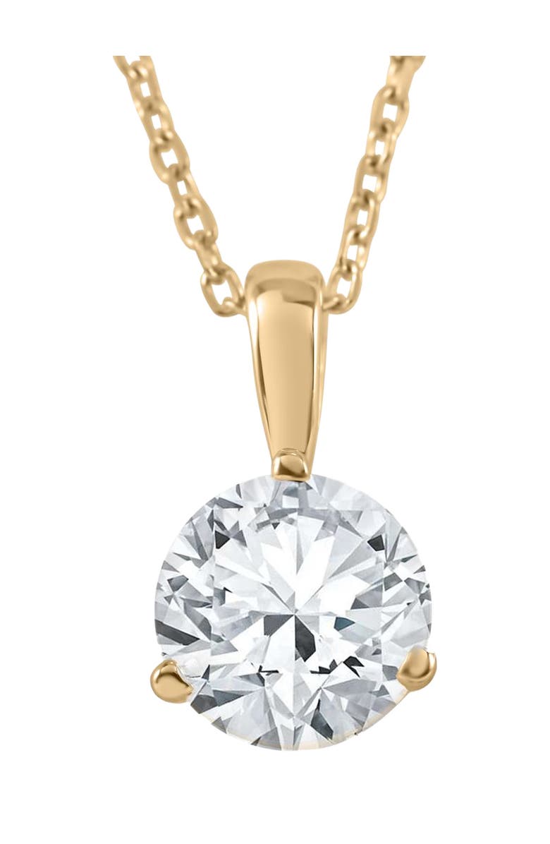 Bliss Diamond 2 ct Solitaire Lab Grown Diamond Pendant available in 14K and Platinum, Main, color, 