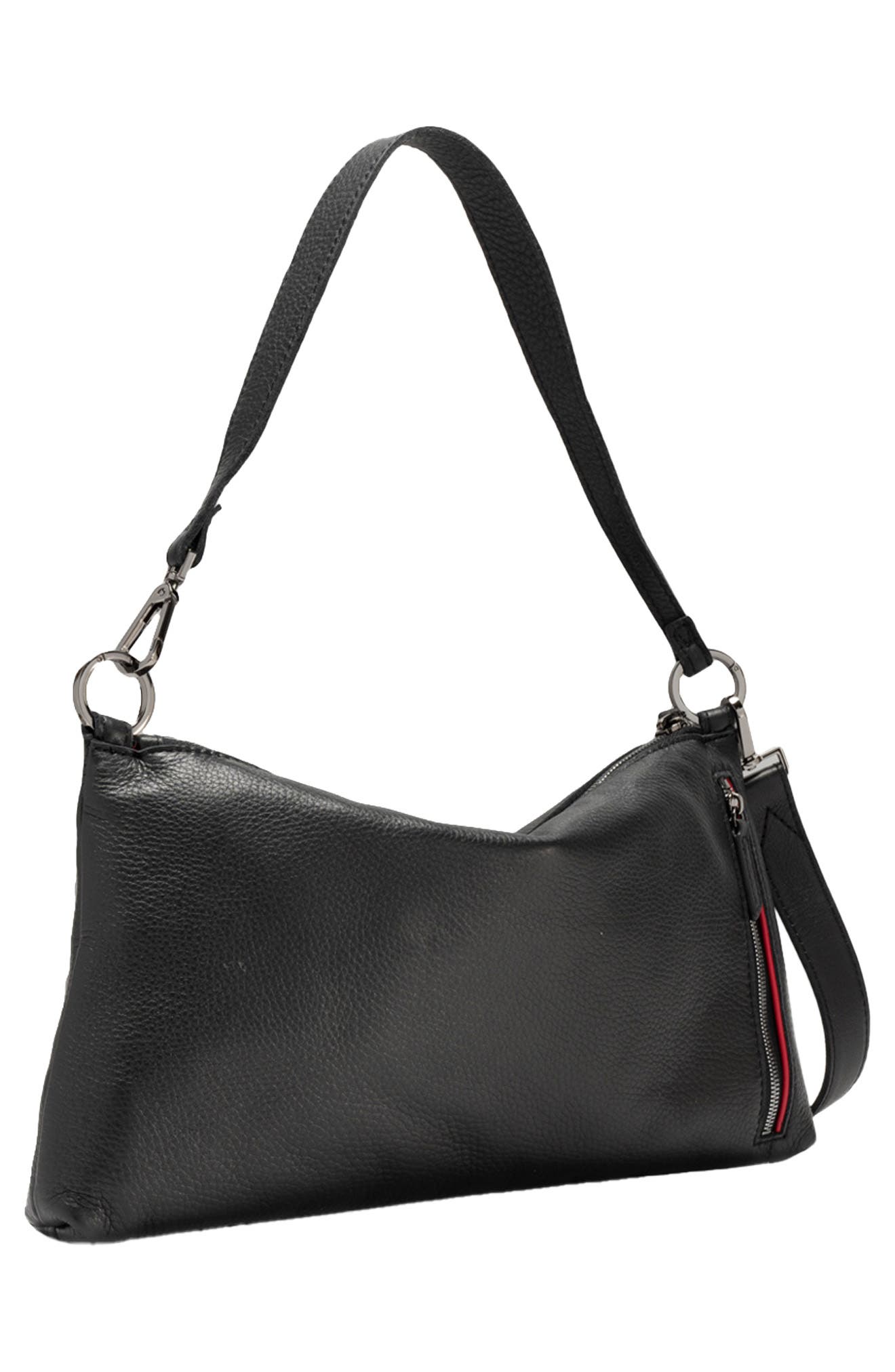 HAMMITT Kyle Medium Shoulder Bag, Alternate, color, Black/ Gunmetal