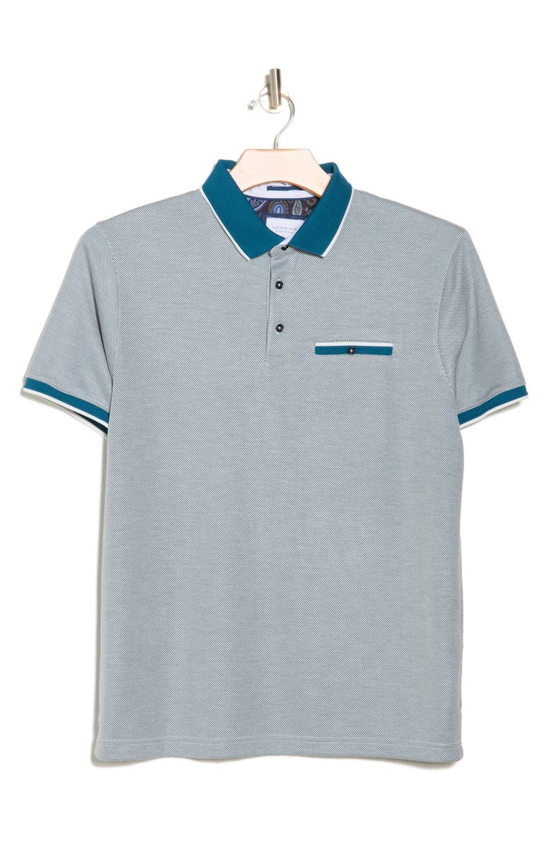 Cactus Man Stretch Tipped Polo, Alternate, color, Blue