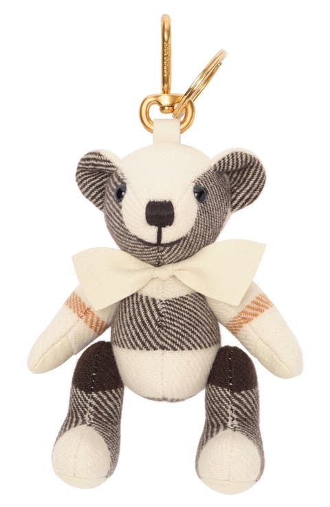Thomas Check Cashmere Bag Charm