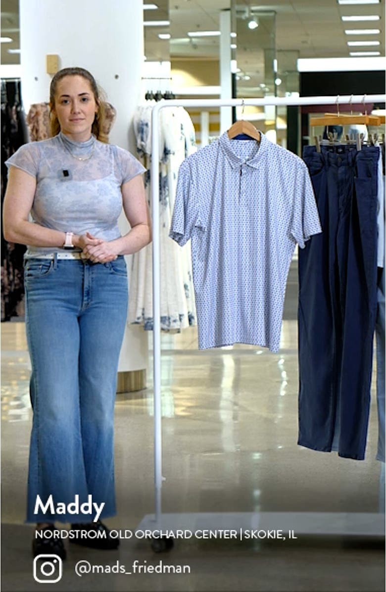 Caleb Medallion Print Golf Polo, sales video thumbnail