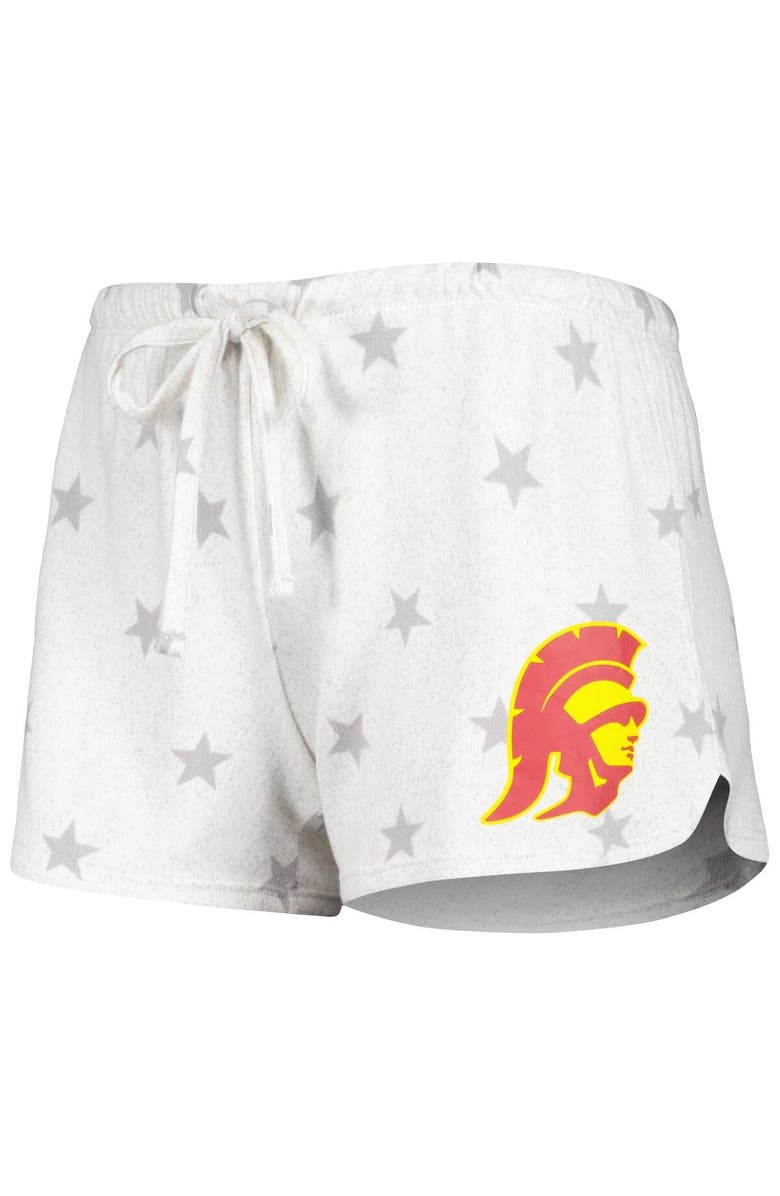 CONCEPTS SPORT Women's Concepts Sport Cream USC Trojans Agenda Stars Tank Top and Shorts Sleep Set, Alternate, color, 
