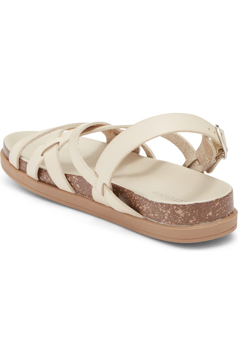 Project Cloud Faux Leather Sandal, Alternate, color, Cream