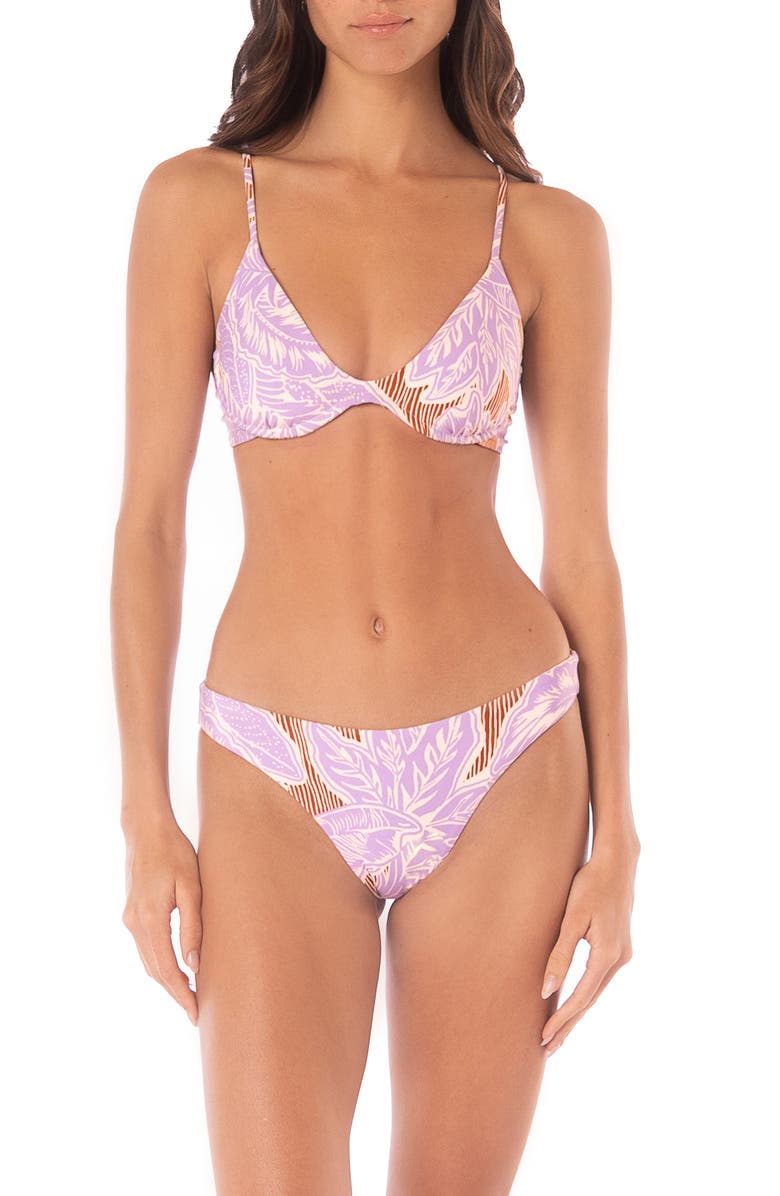 Maaji Wisteria Bloom Petit Irene Reversible Underwire Bikini Top, Alternate, color, 