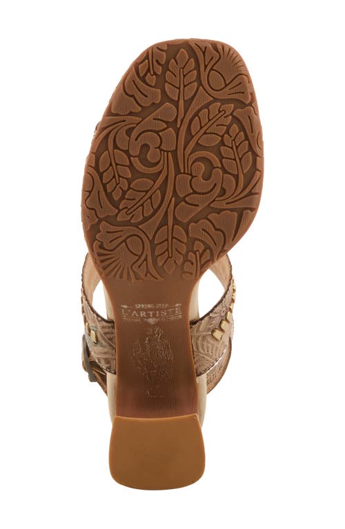 L'artiste By Spring Step Starstud Slingback Sandal In Beige Multi