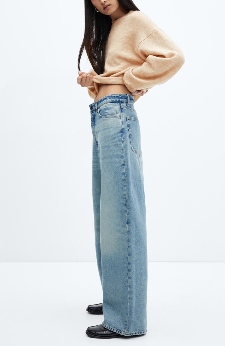 MANGO Crewneck Drop Shoulder Sweater, Alternate, color, 