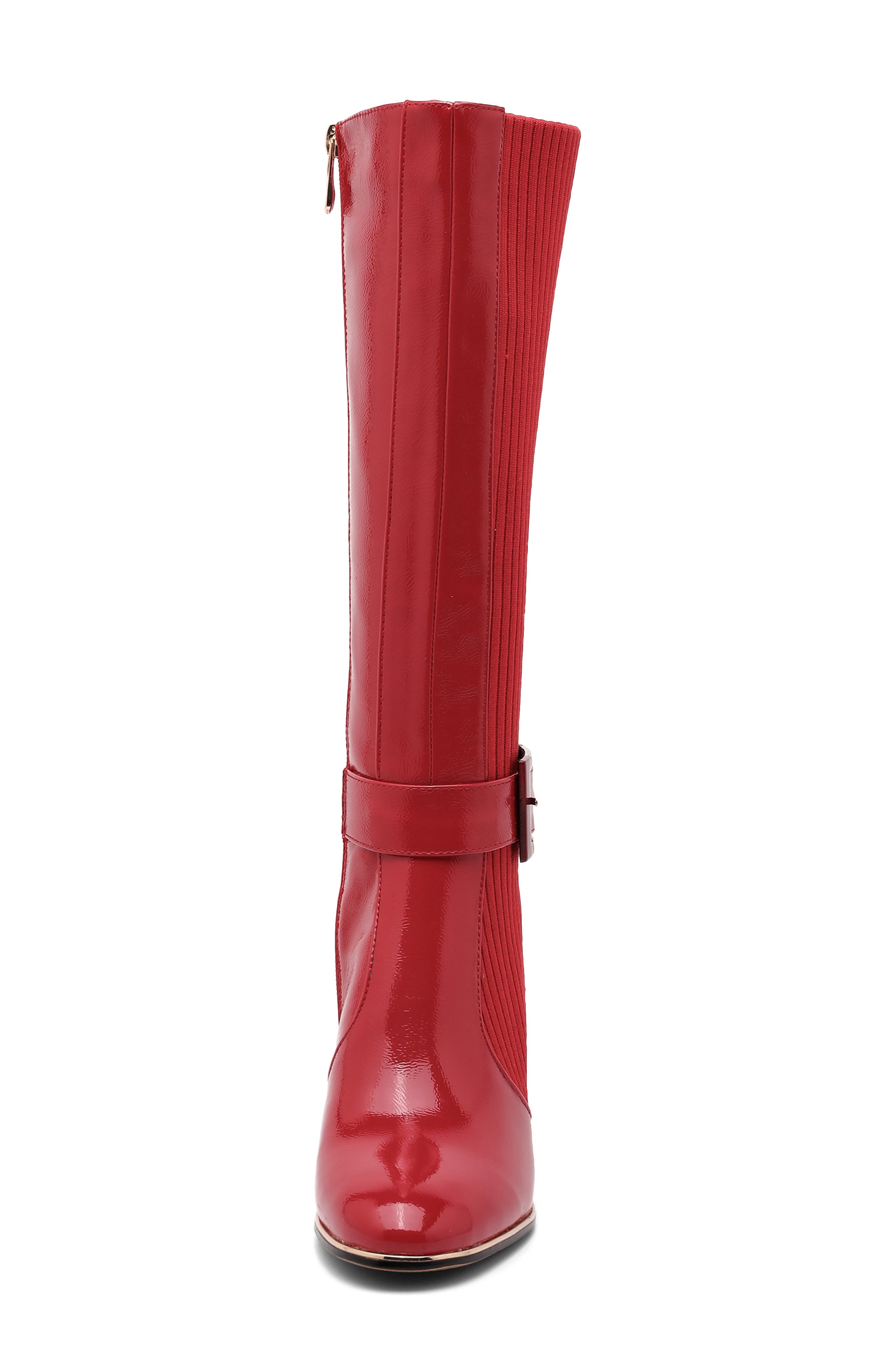 Tara Knee High Boot, Alternate, color, RED