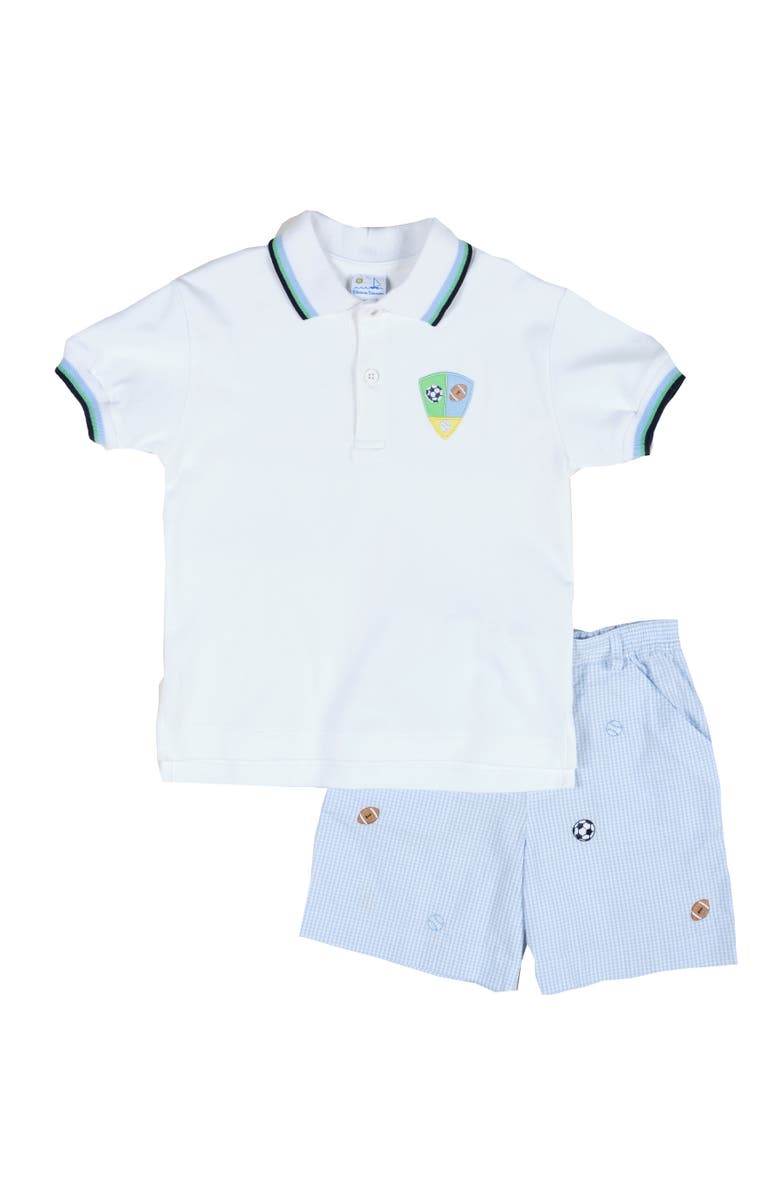 Florence Eiseman Knit Polo With Sport Balls, Alternate, color, White