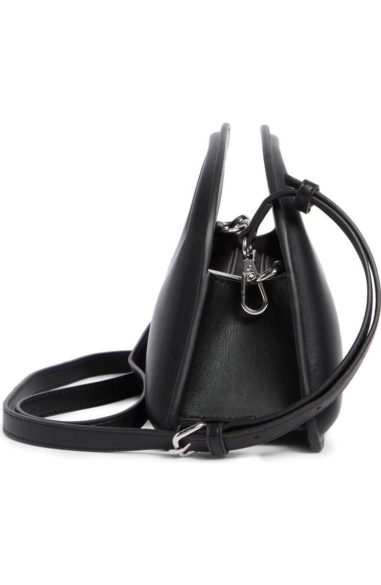 BCBG Cutout Top Handle Bag, Alternate, color, Black