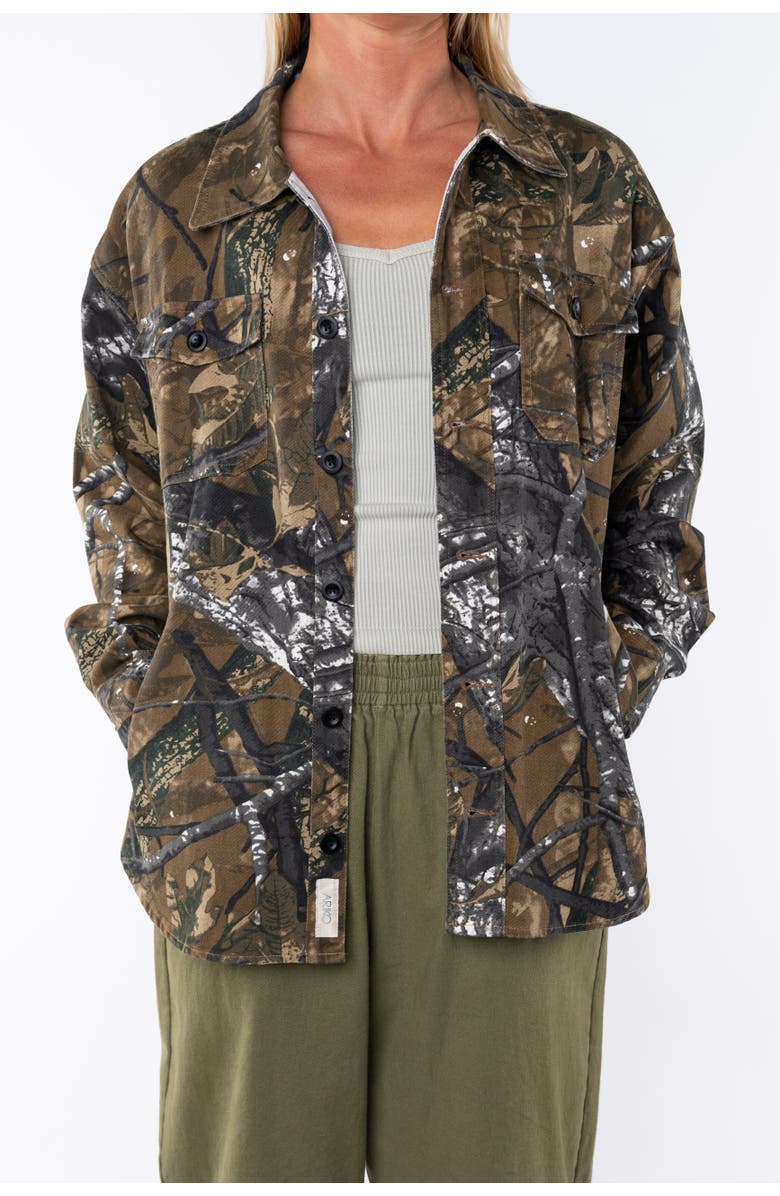 ARIKO Bucky Camo Split Hem Shirt Jacket, Main, color, Real-Tree-Camouflage