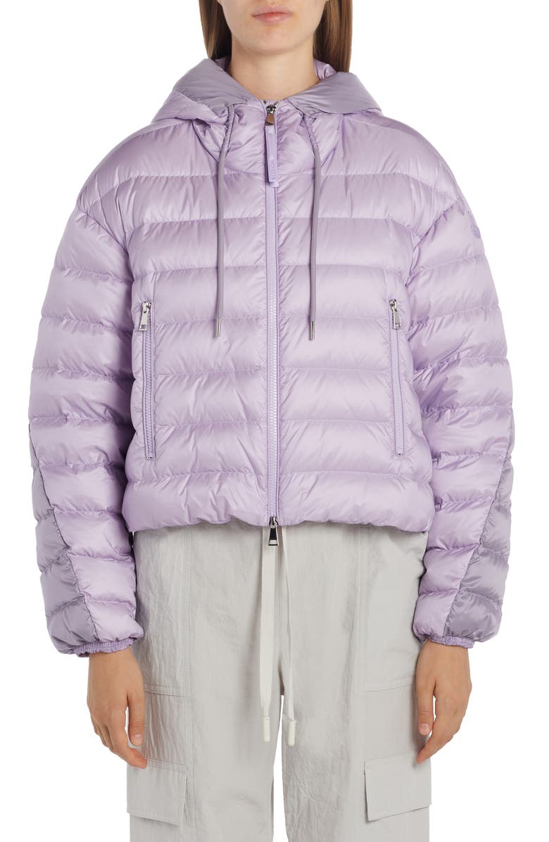 Moncler Sylans Colorblock Hooded Down Jacket, Alternate, color, 