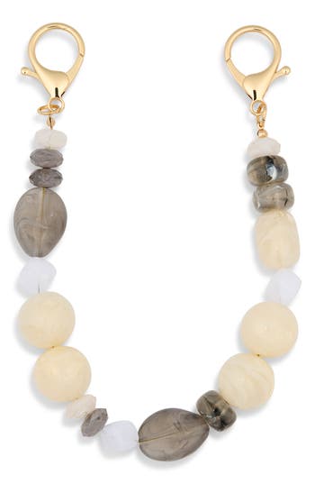 Leith Glass Stone Bead Bag Charm