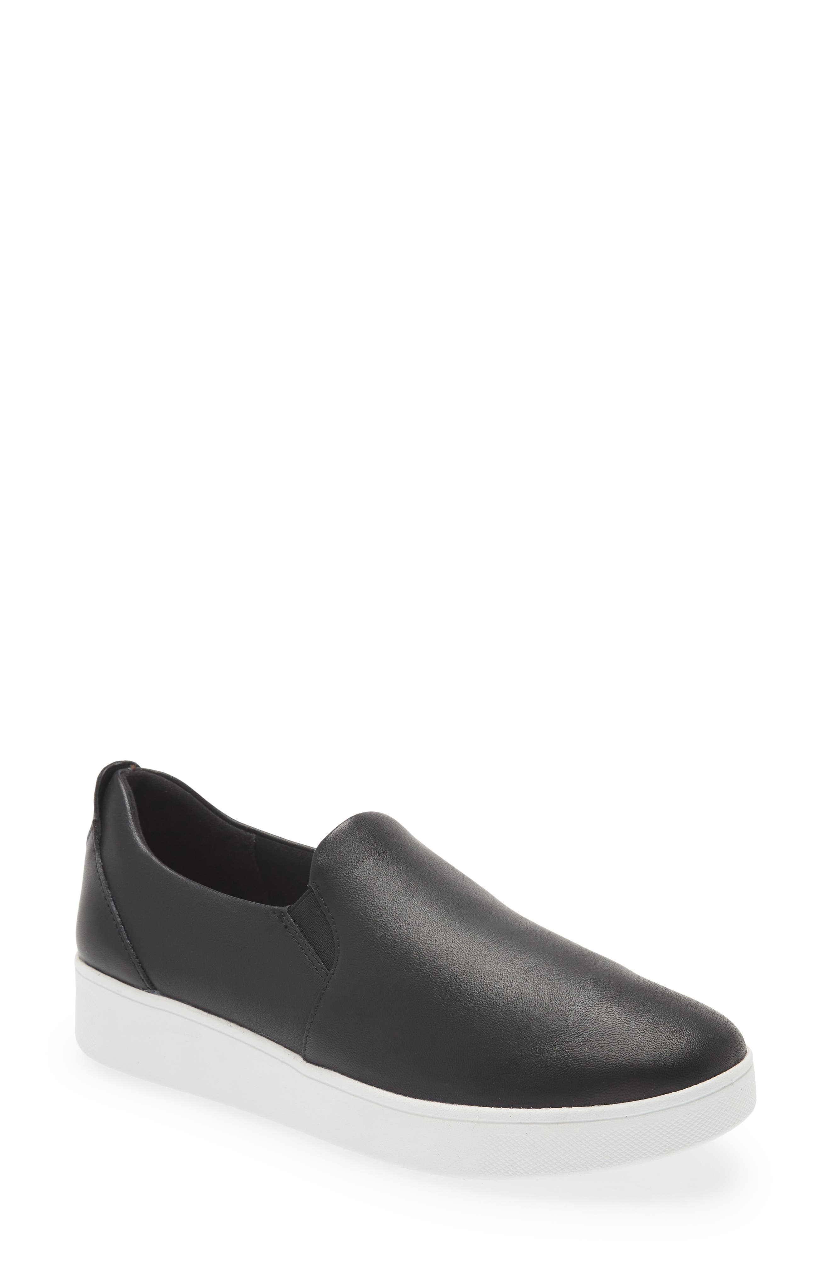 FitFlop Rally Leather Slip-On Skate Sneaker