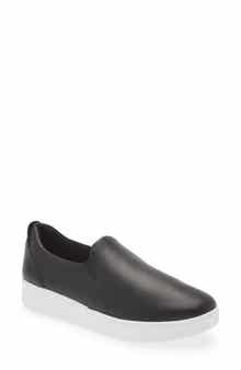 FitFlop Rally Leather Slip-On Skate Sneaker