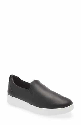 FitFlop Rally Leather Slip-On Skate Sneaker
