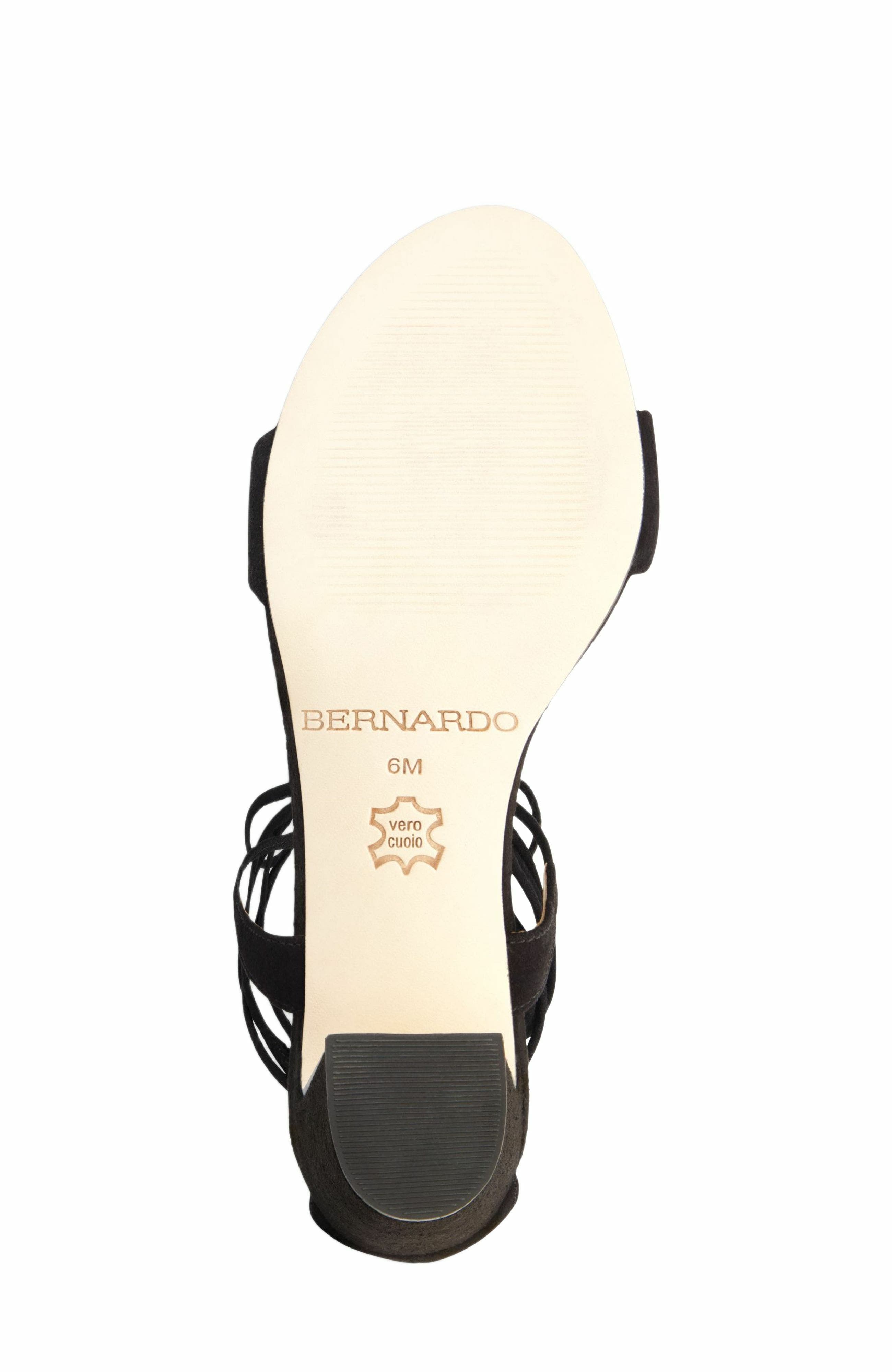 Bernardo Footwear Ieda Ankle Tie Heeled Sandal, Alternate, color, Black